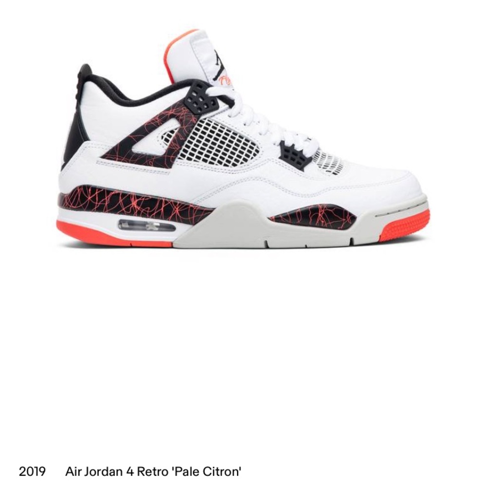 Authentic Air Jordan 4s Pale Citron W8.5 M7 Y7